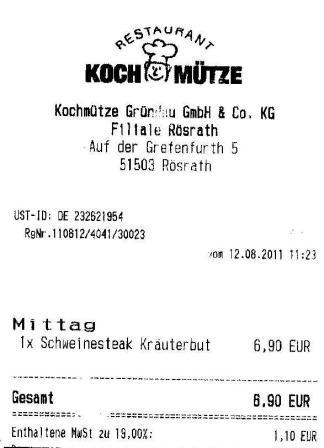 mcig Hffner Kochmtze Restaurant